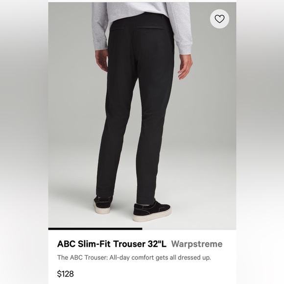 Lululemon Warpstreme ABC Slim-Fit Trouser 32”L - Picture 2 of 13